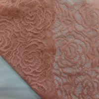 Galon de resille faconne ton rose saumon en 20cm