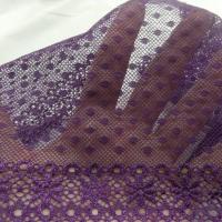 galon de résille façonné ton violet en 16 cm