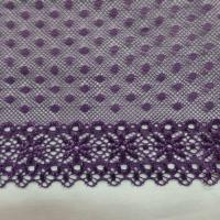 galon de résille façonné ton violet en 16 cm