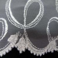 Galon de resille lycra blanche brode0
