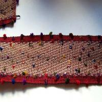 Galon tweed fantaisie bordeaux7