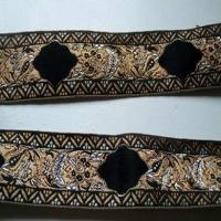 Galon type ancienne ton beige dore noir00