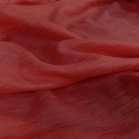 Gaze de soie rouge vermillon2