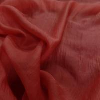 Gaze de soie rouge vermillon5