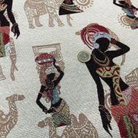 Gobelin jacquard femme africaine 4