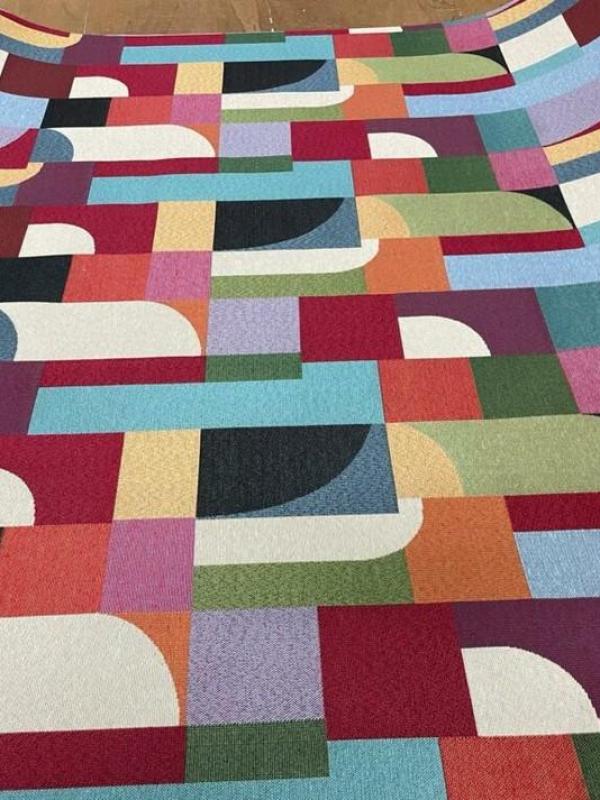 Gobelin jacquard motifs annee 70 0