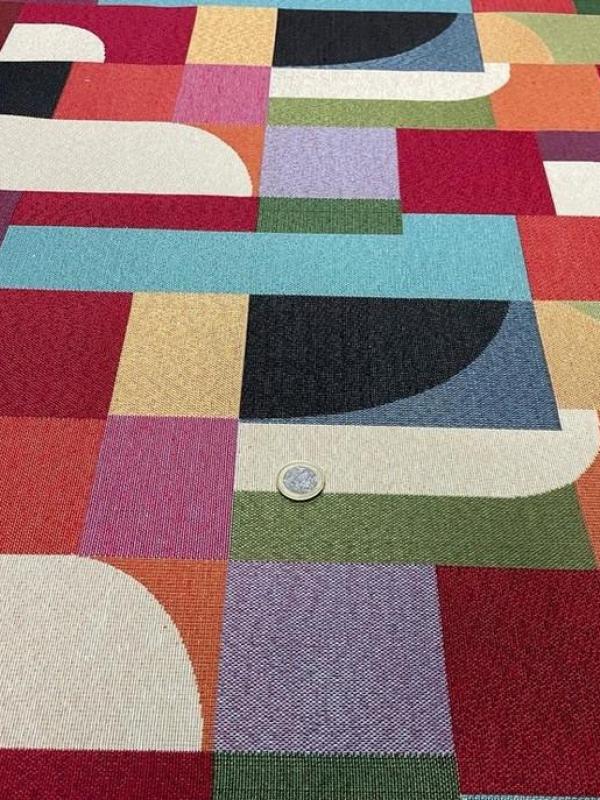 Gobelin jacquard motifs annee 70 0