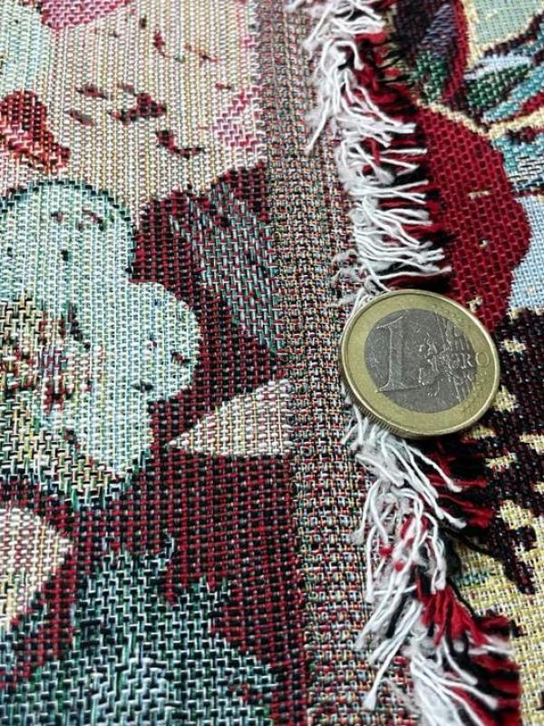 Gobelin jacquard motifs fleurs