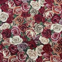 Gobelin jacquard motifs roses