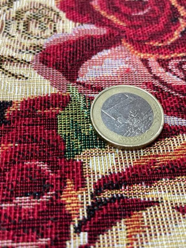 Gobelin jacquard motifs roses