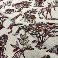 Gobelin jacquard paysage africain
