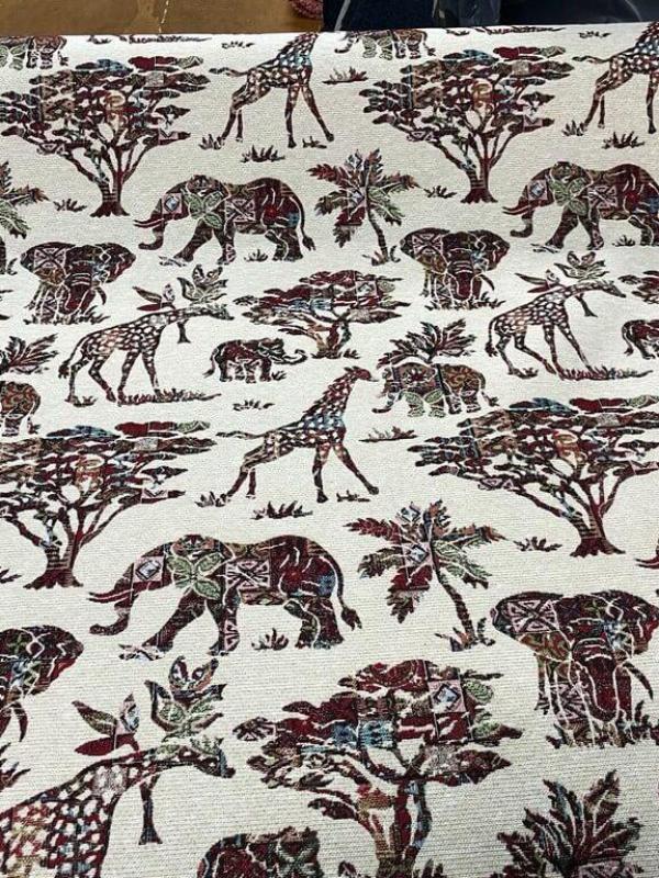 Gobelin jacquard paysage africain7