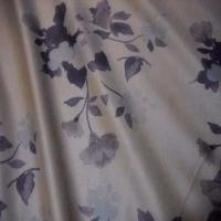 Imitation daim ton beige imprime fleurs