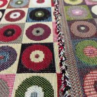 tissu Jacquard d ameublement motifs rond multicolore sur Marseille