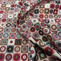 Jacquard d ameublement motifs rond multicolore6