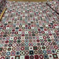 Jacquard d ameublement motifs rond multicolore