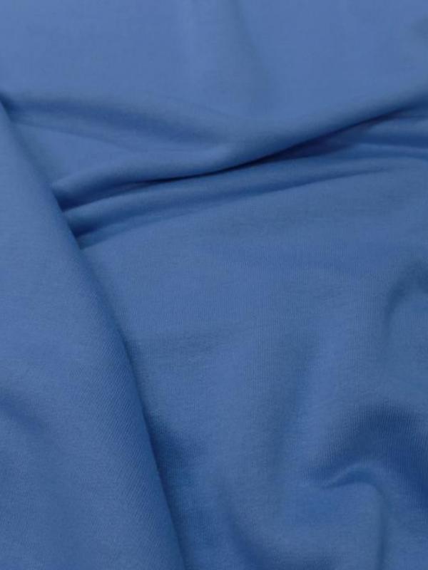 Jersey bien epais bleu en 2m de large