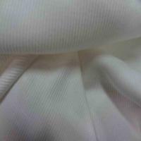 Jersey coton a cotes blanc9