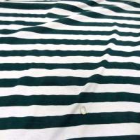 Jersey coton blanc casse raye vert07
