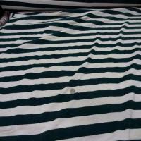 Jersey coton blanc casse raye vert7