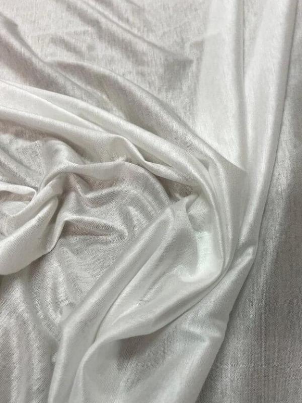 Jersey coton fin blanc casse
