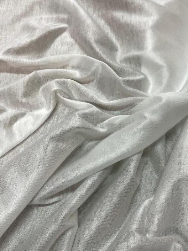 Jersey coton fin blanc casse