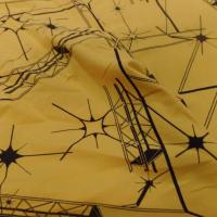 tissu jersey coton lycra imprimé jaune et noir en ligne