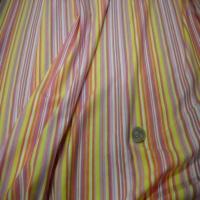 Jersey coton lycra imprime rayures ton jaune orange4
