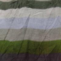 Jersey coton melange fin froisse permanent a rayures ecrue taupe kaki et gris02