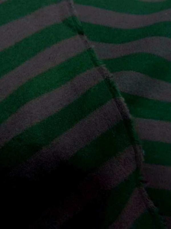 Jersey coton raye vert et gris08