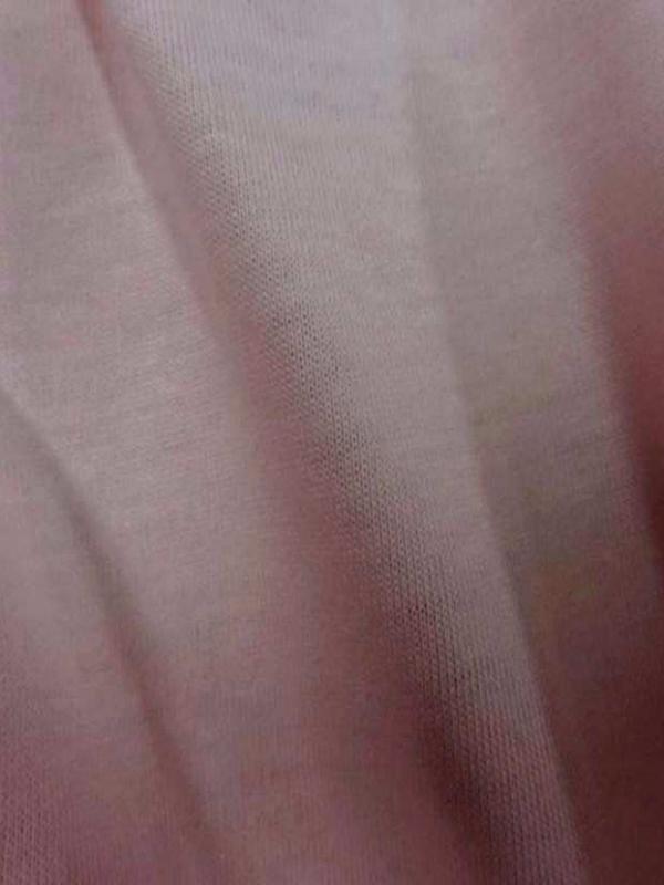 Jersey coton rose clair