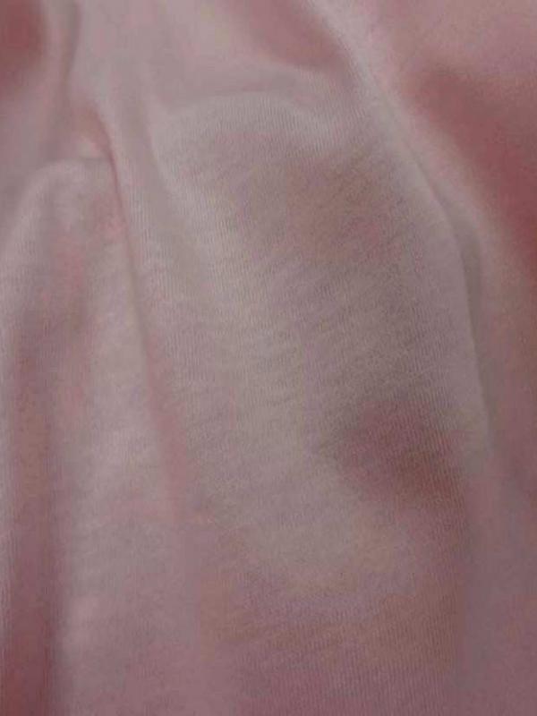 Jersey coton rose clair