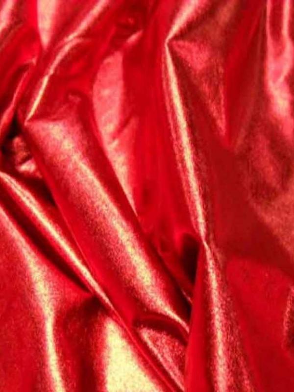 Jersey fin lame rouge en 1 50m de large