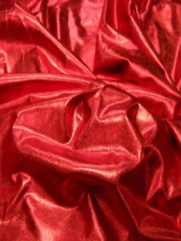Jersey fin lame rouge en 1 50m de large