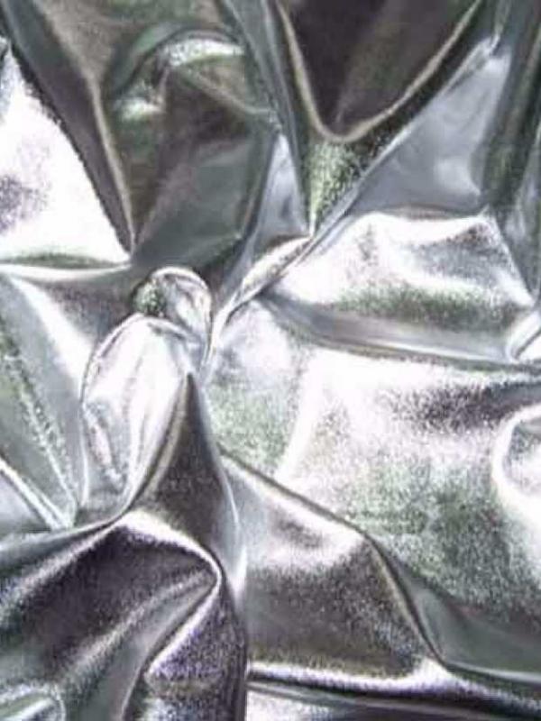 Jersey lame gris metal