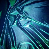 Jersey laser ton bleu reflets vert