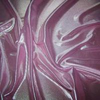 Jersey laser ton rose reflets blanc metal