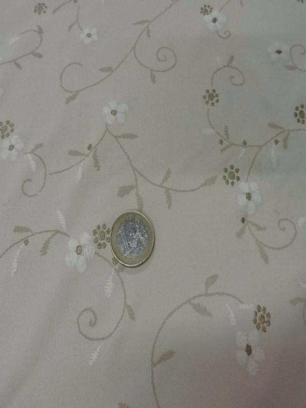 Jersey lycra beige faconne