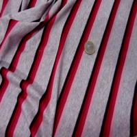 Jersey lycra gris chine a rayures5