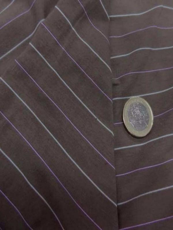 Jersey lycra taupe raye
