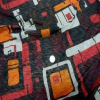 Jersey melange imprime ton marron orange blanc5 1