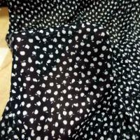 Jersey melange ton noir blanc imprime0