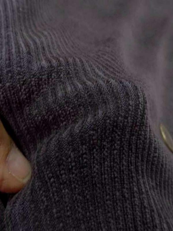 Jersey ton gris a cotes apparence velours
