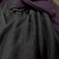 Tissu jersey viscose lycra double face gris et violet chiné pas cher