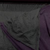 Tissu jersey viscose lycra double face gris et violet chiné en ligne