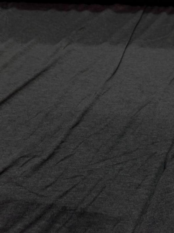 Jersey viscose lycra double face gris et violet chine