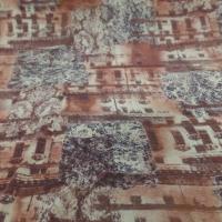 tissu jersey viscose lycra imprimé ton, beige, marron