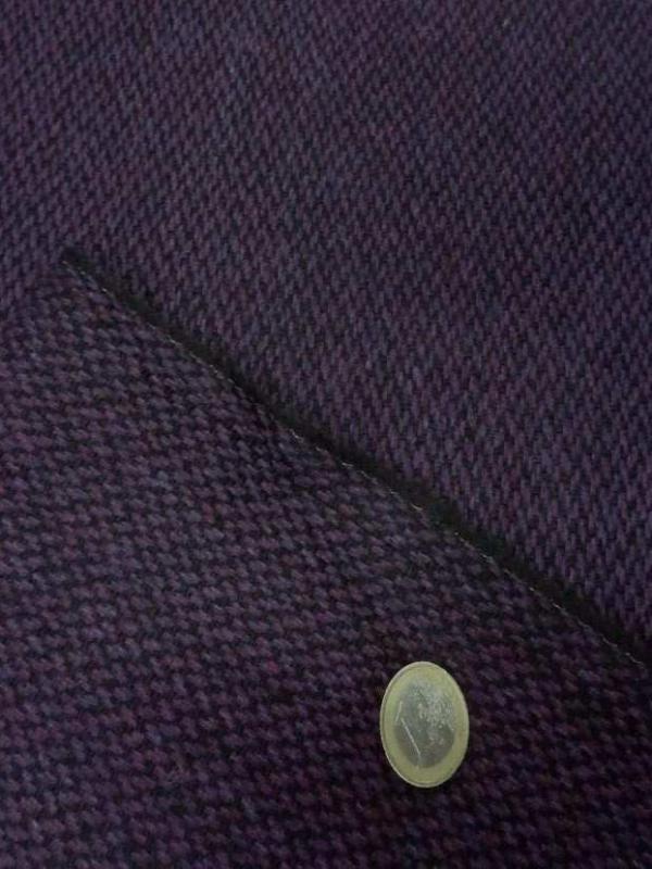 Lainage chine violet noir