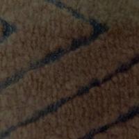 lainage dévoré sur résille motifs chevron ton marron