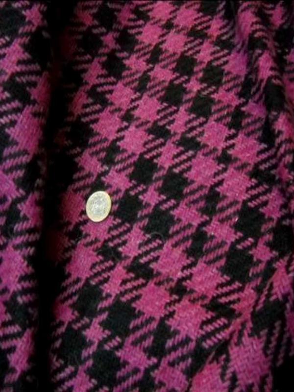 Lainage facon channel rose et noir
